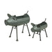 Silver - Image 1 - Galvanized Metal Set of 2 Indoor/ Outdoor Pig Planters Sculptures, 20.5 and 16 inches Garden Décor