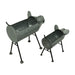 Silver - Image 2 - Charming Galvanized Grey Metal Pig Planters - Set of 2 Indoor/Outdoor Sculptures for Country Farmhouse