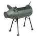 Silver - Image 3 - Galvanized Metal Set of 2 Indoor/ Outdoor Pig Planters Sculptures, 20.5 and 16 inches Garden Décor