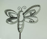 Corrugated Metal Ribbon Butterfly Garden Stakes Set of 3 Image 2