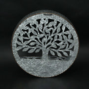 Galvanized Metal Tree of Life Wall Pocket Planter: A Distinctive and Rustic Decorative Vase for Indoor and Outdoor Greenery -