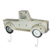 White - Image 1 - White Metal Vintage Truck Wall Hook Rack Decorative Key Coat Holder Towel Hanger