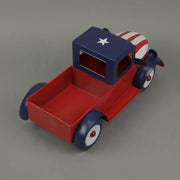 Red - Image 3 - Rustic Red, White, and Blue Metal Vintage Patriotic Pickup Truck Planter: Antique Stars & Stripes Design - 14