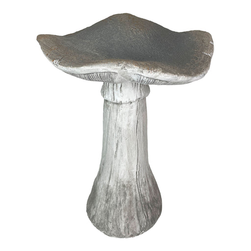 White - MGO - 17 inch - Image 1 - Mushroom Statue 17 inches  High, Large Magnesium Oxide Garden Sculpture, Indoor Outdoor