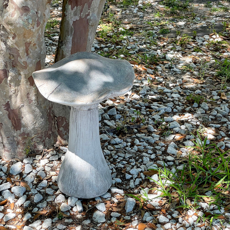 White - MGO - 17 inch - Image 6 - Mushroom Statue 17 inches  High, Large Magnesium Oxide Garden Sculpture, Indoor Outdoor