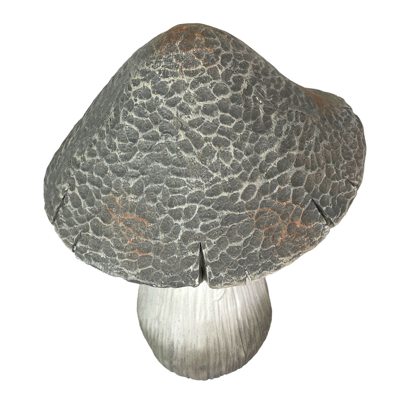 White - MGO - 14 inch - Image 2 - Mushroom Statue 14" High, Magnesium Oxide Garden Decoration, Heavyweight Rustic Sculpture