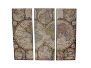 3 Piece Old World Map Canvas Prints Image 1