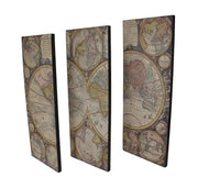 3 Piece Old World Map Canvas Prints Image 2