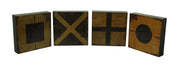 4 Pc. Nautical Flag Markers Decorative Wood Wall Plaque Set Image 1