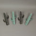 Verdigris Bronze Cast Iron Cactus Wall Hook Key Towel Coat Hanger Decor Set of 4 Image 3