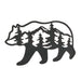 Majestic Black Bear Cutout Metal Wall Hanging Art - Exquisite Room Decor and Forest Lodge Style Decoration - Precision