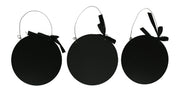 3 Piece Set of Vintage Gothic Happy Halloween Wall Hangings 9.5 inch Image 3
