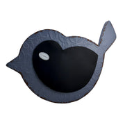 Embossed Bluebird Distressed Finish Metal Chalkboard Wall Hanging Image 1
