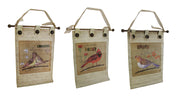 3 Pc. Canvas Botanical Birds Wall Hanging Set w/Buttons Image 1