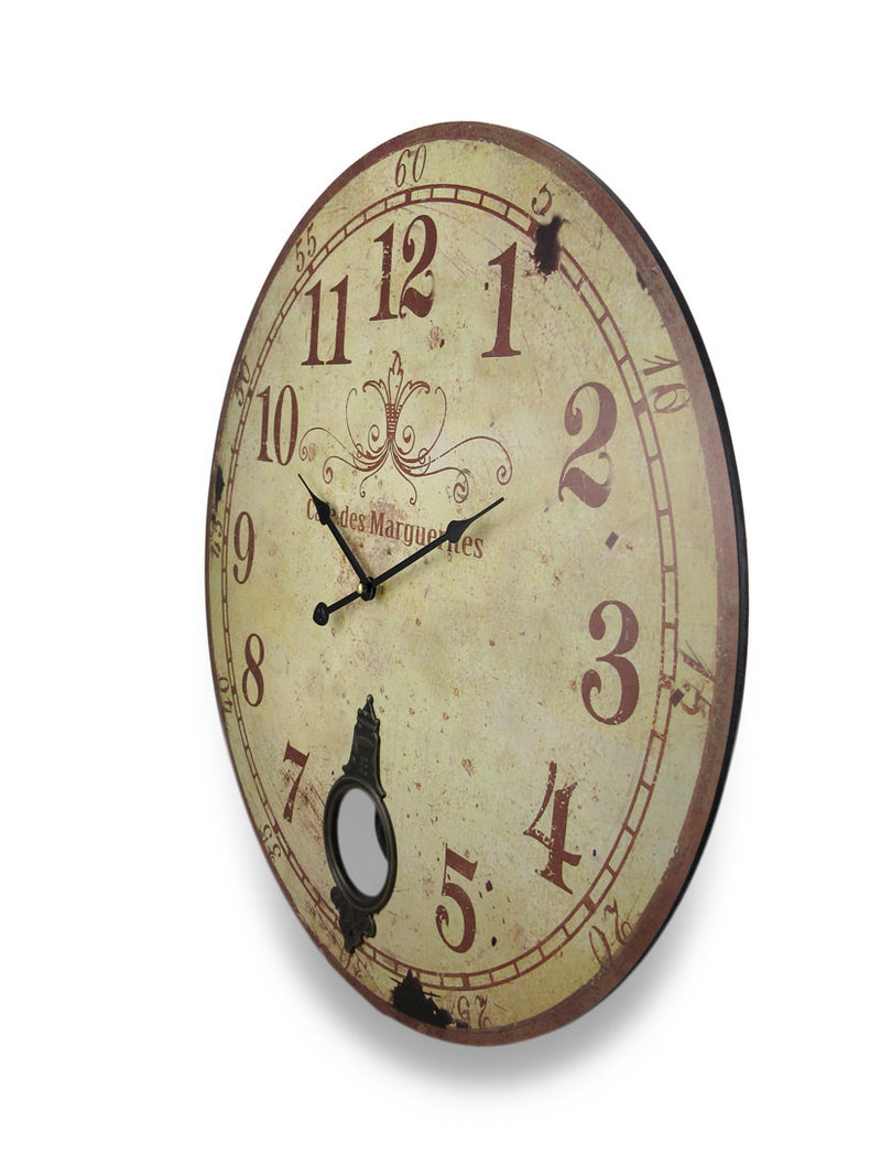 Cafe De Marguerites Vintage Style Pendulum Wall Clock 23 In. Image 2