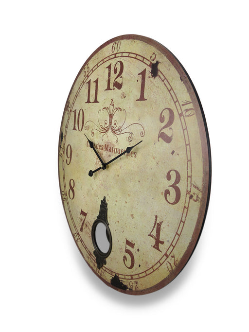 Cafe De Marguerites Vintage Style Pendulum Wall Clock 23 In. Image 2