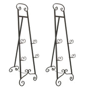 Set of 2 - Image 1 - Set of 2 – 50 Inch Metal Easel Stands for Wedding Signs – Heavy Duty Adjustable Floor Display Easels for