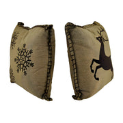 Prancer and Snowflakes Decorative Throw Pillow Set Image 2