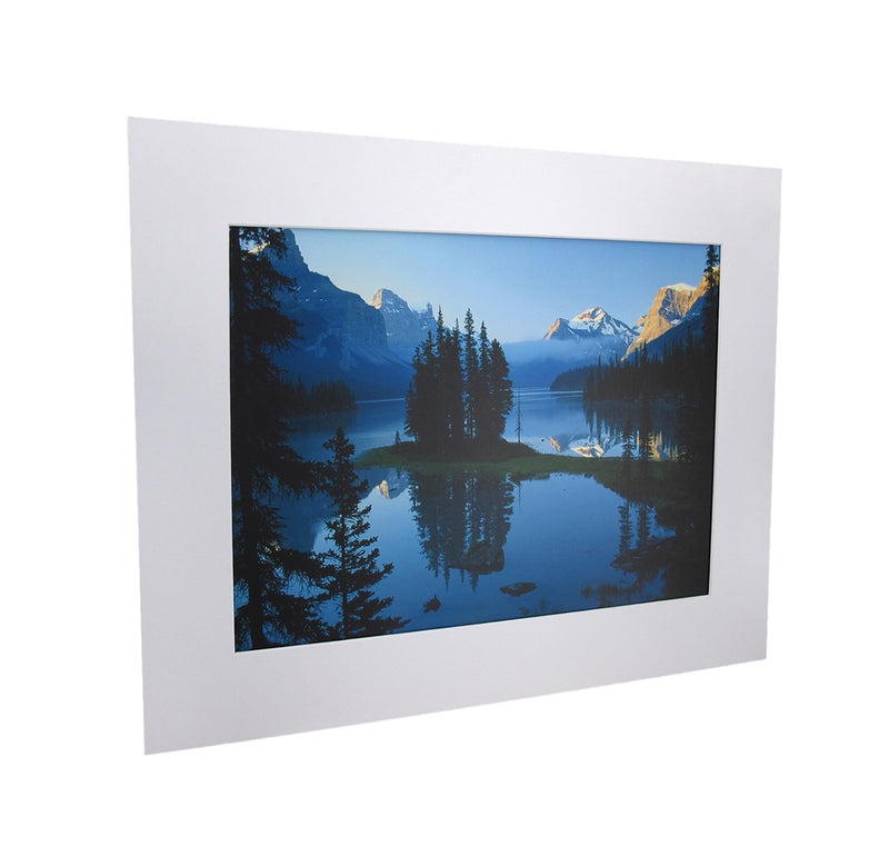 Maligne Lake Matted Print, Jasper National Park, 20 x 16 Inch Image 1