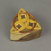 Triquetra Celtic Knots Hand Crafted Wooden Trinket/Puzzle Box Image 5
