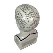 Head - Image 4 - Zeckos Ceramic Phrenology Head Bust Figurine, White Glossy Collectible with Subtle Crackle Finish, 7.5 Inch