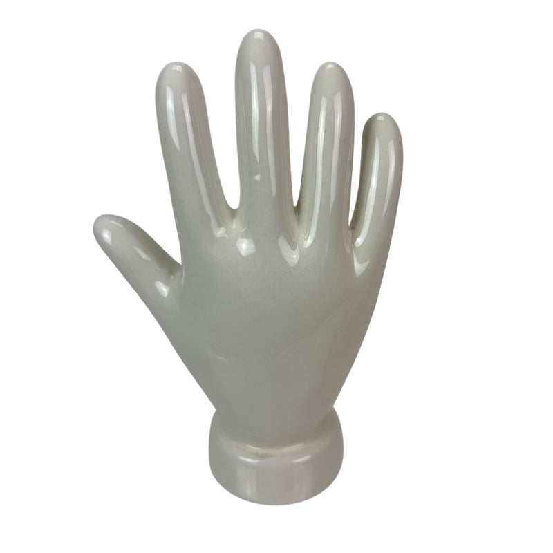 Hand - Image 3 - Zeckos Palmistry Hand Statue, White Glossy Ceramic Collectible Figurine, 8 Inch Freestanding Hand Sculpture