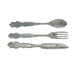 Large Galvanized Metal Fork, Spoon, Knife Farmhouse Wall Hanging Set: Rustic Charm Meets Practical Elegance in these