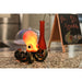 Bronze Resin Octopus Lamp Coastal Accent Decor Red Orange Nautical Amber Decorative Table Light Desk Art Image 6