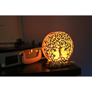 Enchanting Sunset Orange Bohemian Style Tree of Life Resin Night Light Lamp - Exquisite Decorative Accent Illuminates in Boho