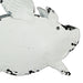 White - Image 4 - Set of 2 Distressed White Metal Flying Pig Hanging Planters - Whimsical Farmhouse-Style Outdoor Decor for