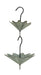Galvanized Grey Metal Umbrella Hanging Flower Planter Set: Unique Decorative Plant Holders for Indoor and Outdoor Décor - 10