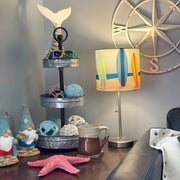 Surfboards - Image 4 - 18-Inch Stainless Steel Surfboard Table Lamp, a Perfect Beach-Themed Decor Accent with Captivating