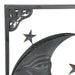 Celestial Sun, Moon, and Stars Tri-Color Metal Indoor-Outdoor Wall Décor 30 Inches Long, Evokes Cosmic Harmony and Adds