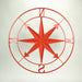 Coral - Image 4 - Distressed Metal 28 Inch-Coral Indoor Outdoor Nautical Compass Rose Large Wall Hanging - Metal Wall Décor