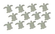 White - Image 6 - Set of 12 Distressed White Finish Cast Iron Sea Turtle Drawer Pulls for Decorative Coastal Cabinets and