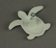 White - Image 5 - Set of 12 Distressed White Finish Cast Iron Sea Turtle Drawer Pulls for Decorative Coastal Cabinets and