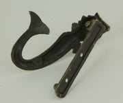 Zeckos Enchanting Antique Bronze Finish Cast Iron Mermaid Door Knocker - Decorative Coastal Fantasy Accent for Front Doors -