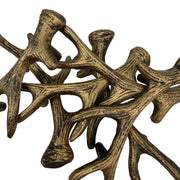 Set of 6 Deer Antler Drawer Pulls, 6.25 Inch Bronze Cast Iron Image 10