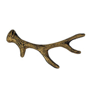 Set of 6 Deer Antler Drawer Pulls, 6.25 Inch Bronze Cast Iron Image 2