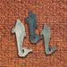 Set of 3 Colorful Coastal Cast Iron Dolphin Decorative Wall Hooks 5 inch Ocean Décor Image 5