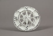 White - Image 10 - Set of 12 Compass Rose Drawer Pulls, Antique White 2.25 Inch Diameter
