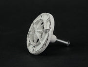 White - Image 11 - Set of 12 Compass Rose Drawer Pulls, Antique White 2.25 Inch Diameter
