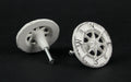 White - Image 9 - Set of 12 Antique White Cast Iron Nautical Compass Rose Cabinet Pulls or Drawer Knobs - 2 Inches in