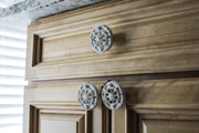 White - Image 7 - Set of 12 Antique White Cast Iron Nautical Compass Rose Cabinet Pulls or Drawer Knobs - 2 Inches in