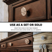 Bronze - Image 3 - Set of 12 Compass Rose Drawer Pulls, Bronze 2.25 Inch Diameter