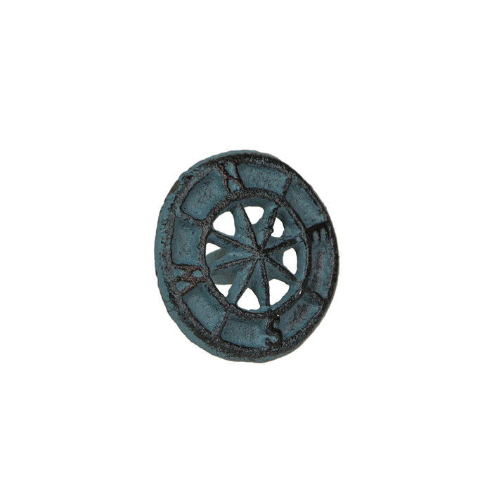 Light Blue - Image 2 - Set of 12 Light Blue Cast Iron Nautical Compass Rose Drawer Pulls: Functional and Stylish Hardware