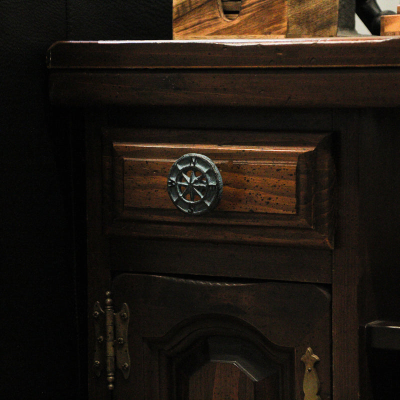Light Blue - Image 4 - Set of 12 Light Blue Cast Iron Nautical Compass Rose Drawer Pulls: Functional and Stylish Hardware
