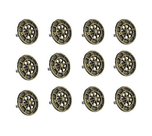 Bronze - Image 1 - Set of 12 Aged Bronze Cast Iron Cabinet Hardware Knob Nautical Compass Rose Drawer Pull Handle Home Décor