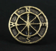 Bronze - Image 6 - Set of 12 Aged Bronze Compass Rose Drawer Pulls - Cast Iron Cabinet Hardware Knobs for Rustic Home Decor -