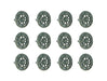 Green - Image 1 - Set of 12 Verdigris Green Cast Iron Nautical Compass Rose Drawer Pull Knobs Cabinet Hardware Handles Room